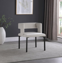 Load image into Gallery viewer, Caleb Cream Velvet Dining Chair
