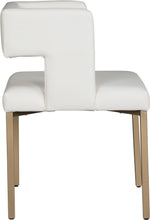 Load image into Gallery viewer, Caleb White Faux Leather Dining Chair
