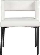 Load image into Gallery viewer, Caleb White Faux Leather Dining Chair
