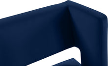 Load image into Gallery viewer, Caleb Navy Velvet Counter Stool
