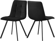 Load image into Gallery viewer, Annie Black Velvet Dining Chair
