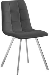 Annie Grey Velvet Dining Chair