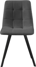 Load image into Gallery viewer, Annie Grey Velvet Dining Chair
