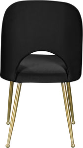 Logan Black Velvet Dining Chair