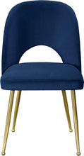 Load image into Gallery viewer, Logan Navy Velvet Dining Chair
