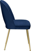 Load image into Gallery viewer, Logan Navy Velvet Dining Chair
