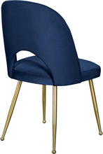 Load image into Gallery viewer, Logan Navy Velvet Dining Chair
