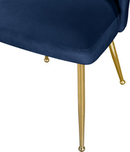 Load image into Gallery viewer, Logan Navy Velvet Dining Chair
