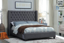 Load image into Gallery viewer, Ashton Grey Linen King Bed
