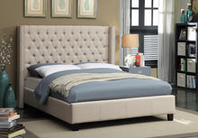 Load image into Gallery viewer, Ashton Beige Linen King Bed
