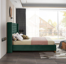 Load image into Gallery viewer, Barolo Green Velvet King Bed
