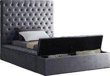 Load image into Gallery viewer, Bliss Grey Velvet Twin Bed (3 Boxes)
