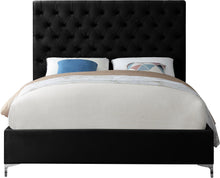 Load image into Gallery viewer, Cruz Black Velvet King Bed
