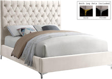 Load image into Gallery viewer, Cruz Cream Velvet King Bed
