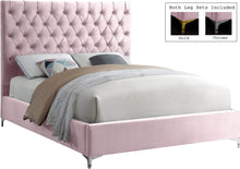 Load image into Gallery viewer, Cruz Pink Velvet King Bed
