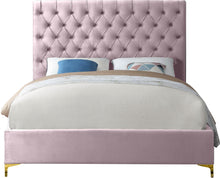 Load image into Gallery viewer, Cruz Pink Velvet Full Bed
