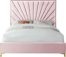 Load image into Gallery viewer, Eclipse Pink Velvet Full Bed
