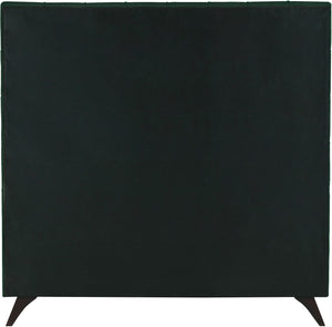 Elly Green Velvet King Bed