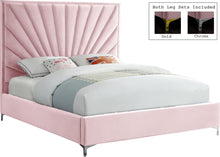 Load image into Gallery viewer, Eclipse Pink Velvet Queen Bed
