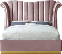 Load image into Gallery viewer, Flora Pink Velvet Queen Bed (3 Boxes)
