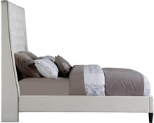 Load image into Gallery viewer, Fritz Cream Velvet Queen Bed
