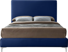 Load image into Gallery viewer, Geri Navy Velvet King Bed
