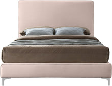 Load image into Gallery viewer, Geri Pink Velvet King Bed
