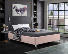 Load image into Gallery viewer, Ghost Pink Velvet Queen Bed
