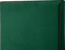 Load image into Gallery viewer, Harlie Green Velvet Queen Bed
