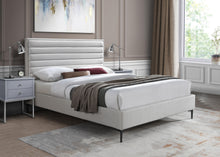 Load image into Gallery viewer, Hunter Cream Linen King Bed
