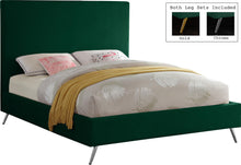 Load image into Gallery viewer, Jasmine Green Velvet King Bed
