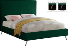 Load image into Gallery viewer, Jasmine Green Velvet Queen Bed
