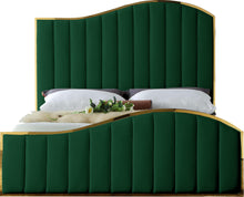 Load image into Gallery viewer, Jolie Green Velvet Queen Bed (3 Boxes)
