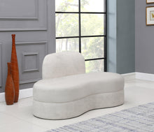 Load image into Gallery viewer, Mitzy Cream Velvet Loveseat
