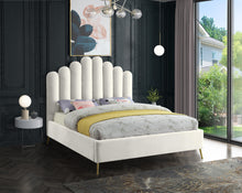 Load image into Gallery viewer, Lily Cream Velvet King Bed
