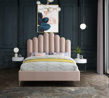 Load image into Gallery viewer, Lily Pink Velvet King Bed
