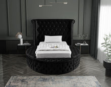 Load image into Gallery viewer, Luxus Black Velvet Twin Bed (3 Boxes)
