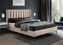 Load image into Gallery viewer, Nadia Pink Velvet Queen Bed
