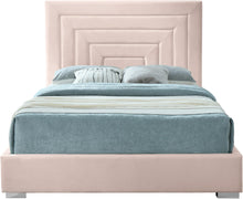 Load image into Gallery viewer, Nora Pink Velvet King Bed
