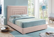 Load image into Gallery viewer, Nora Pink Velvet King Bed
