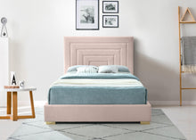 Load image into Gallery viewer, Nora Pink Velvet King Bed
