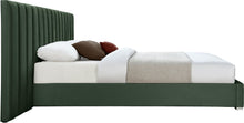 Load image into Gallery viewer, Pablo Green Velvet Queen Bed
