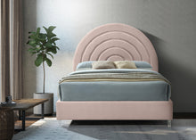 Load image into Gallery viewer, Rainbow Pink Velvet Queen Bed
