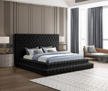 Load image into Gallery viewer, Revel Black Velvet King Bed (3 Boxes)
