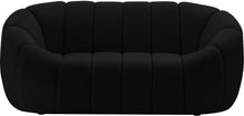 Load image into Gallery viewer, Elijah Black Velvet Loveseat
