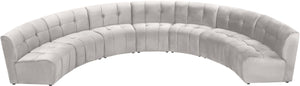 Limitless Cream Velvet 7pc. Modular Sectional