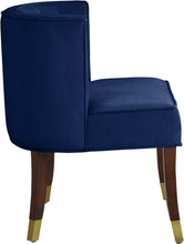 Load image into Gallery viewer, Perry Navy Velvet Dining Chair
