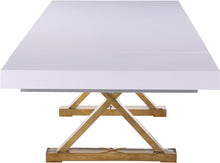 Load image into Gallery viewer, Excel White Lacquer Extendable Dining Table (3 Boxes)
