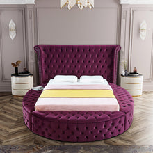 Load image into Gallery viewer, Luxus Purple Velvet King Bed
