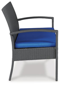 Alina Outdoor Love/Chairs/Table Set (Set of 4)